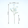 6 Bushes | Light Blue Artificial Silk Daisy Flower Stem Bouquet Branches