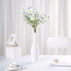 6 Bushes | Light Blue Artificial Silk Daisy Flower Stem Bouquet Branches