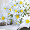 6 Bushes | Light Blue Artificial Silk Daisy Flower Stem Bouquet Branches#whtbkgd