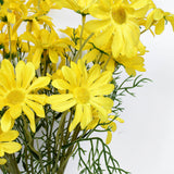 6 Bushes | Yellow Artificial Silk Daisy Flower Stem Bouquet Branches