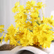 6 Bushes | Yellow Artificial Silk Daisy Flower Stem Bouquet Branches#whtbkgd