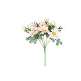 4 Bushes | 11inch Blush/Rose Gold Artificial Silk Daisy Flower Bouquet Branches