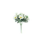 4 Bushes | 11inch Cream Artificial Silk Daisy Flower Bouquet Branches
