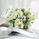 4 Bushes | 11inch Cream Artificial Silk Daisy Flower Bouquet Branches