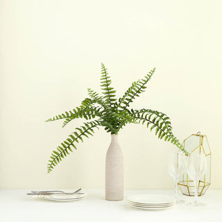 Bring Fresh Greenery to Your Space with the 20" Artificial Boston Fern Green Leaf Plant