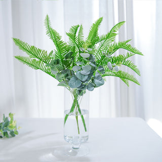 Add a Touch of Natural Green with Artificial Green Cycas Fern Indoor Bushes