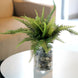 20inch Artificial Asparagus Fern Green Leaf Plant, Premium Real Touch Indoor Bush Spray