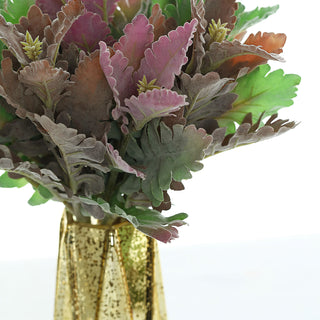 Elevate Your Décor with Artificial Dusty Miller Leaf Indoor Plant Bush