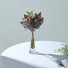 3 Stems | Artificial Dusty Miller Leaf Indoor Plant Bush, Faux Greenery