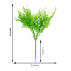 2 Stems | Green Artificial Asparagus Fern Leaf Plant Indoor Faux Spray