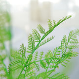 2 Stems | Green Artificial Asparagus Fern Leaf Plant Indoor Faux Spray