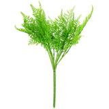 2 Stems | Green Artificial Asparagus Fern Leaf Plant Indoor Faux Spray#whtbkgd