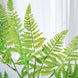 2 Stems | 19inch Green Artificial Boston Fern Leaf Plant Indoor Faux Spray