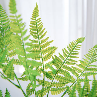 Bring the Beauty of Nature Indoors with the 2 Stems | 19" Green Artificial Boston Fern Leaf Plant Indoor Faux Spray