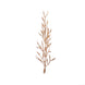 25 Pack | 6" Metallic Gold Artificial Fern Leaf Branch Stems, Vase Filler Floating Candle#whtbkgd