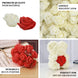 48 Roses | 1Inch Turquoise Real Touch Artificial DIY Foam Rose Flowers With Stem, Craft Rose Buds