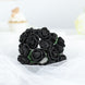 48 Roses | 1Inch Black Real Touch Artificial DIY Foam Rose Flowers With Stem, Craft Rose Buds