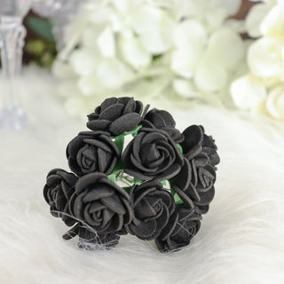 Add Elegance to Your Décor with 48 Black Real Touch Artificial Roses