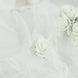 48 Roses | 1Inch Ivory Real Touch Artificial DIY Foam Rose Flowers With Stem, Craft Rose Buds