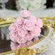 48 Roses | 1inch Tall Pink Real Touch Artificial DIY Foam Rose Flowers With Stem, Craft Rose Buds