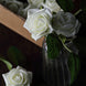 24 Roses | 2inch Ivory Artificial Foam Flowers With Stem Wire and Leaves