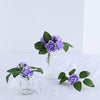 24 Roses | 2inch Lavender Lilac Artificial Foam Flowers With Stem Wire and Leaves