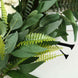 4ft | Real Touch Green Artificial Willow and Frond Leaves Garland Vine