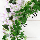 6ft | Green Real Touch Artificial Clover Leaf Garland, Flexible Vine