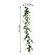 5ft | Green Real Touch Artificial Poplar Leaf Garland, Flexible Vine