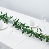 6ft | Green Artificial Olive Branch Garland, Faux Vine With Olives