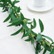 6ft | Green Artificial Olive Branch Garland, Faux Vine With Olives#whtbkgd