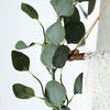 6.5ft | Frosted Green Artificial Silk Eucalyptus Leaf Garland Vine#whtbkgd