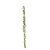 6ft Artificial Boston Fern Hanging Vine, Faux Greenery Table Garland Plant