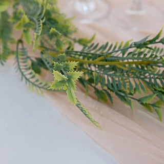 Versatile and Eye-Catching Faux Greenery Table Garland Plant