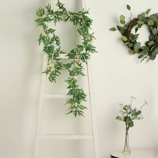 Create Unforgettable Moments with Magnolia Leaf and Silk Daisy Garland