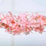 7ft | Blush/Rose Gold Artificial Silk Hydrangea Hanging Flower Garland Vine