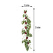 6ft | Burgundy Artificial Peony/Foliage Hanging Flower Garland Vine