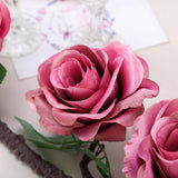 6ft | Dusty Rose Artificial Silk Rose Hanging Flower Garland Faux Vine