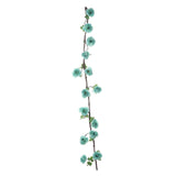 6ft | Aqua/Turquoise Artificial Silk Rose Hanging Flower Garland Vine