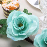 6ft | Aqua/Turquoise Artificial Silk Rose Hanging Flower Garland Vine#whtbkgd