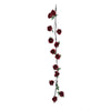 6ft | Burgundy Artificial Silk Rose Hanging Flower Garland, Faux Vine