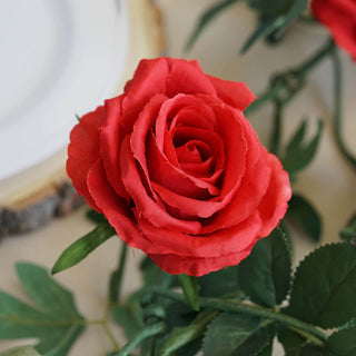 Create a Whimsical Garden with the Red Artificial Rose Garland
