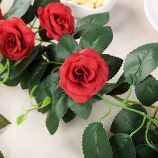 Create a Magical Atmosphere with Artificial Silk Roses Flower Garland