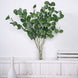 2 Bushes | 40inch Tall Green Artificial Eucalyptus Branches, Faux Plants