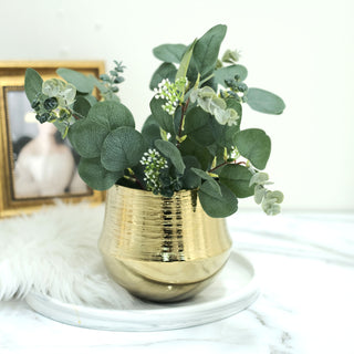 Add Elegance to Your Décor with the Real Touch 12" Artificial Eucalyptus Leaf Flower Bouquet