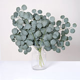 4 Pack | 25inch Frosted Green Artificial Silk Eucalyptus Leaf Branches