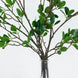 3 Pack | 43inch Artificial Green Petal Branches Leaf Spray, Faux Leaf Branches
