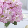 5 Bushes | Lavender Lilac Artificial Silk Hydrangea Flower Bouquets#whtbkgd