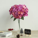 5 Bushes | Lavender Lilac / Pink Artificial Silk Hydrangea Flower Bouquets