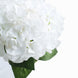 5 Bushes | White Artificial Silk Hydrangea Flower Bouquets#whtbkgd